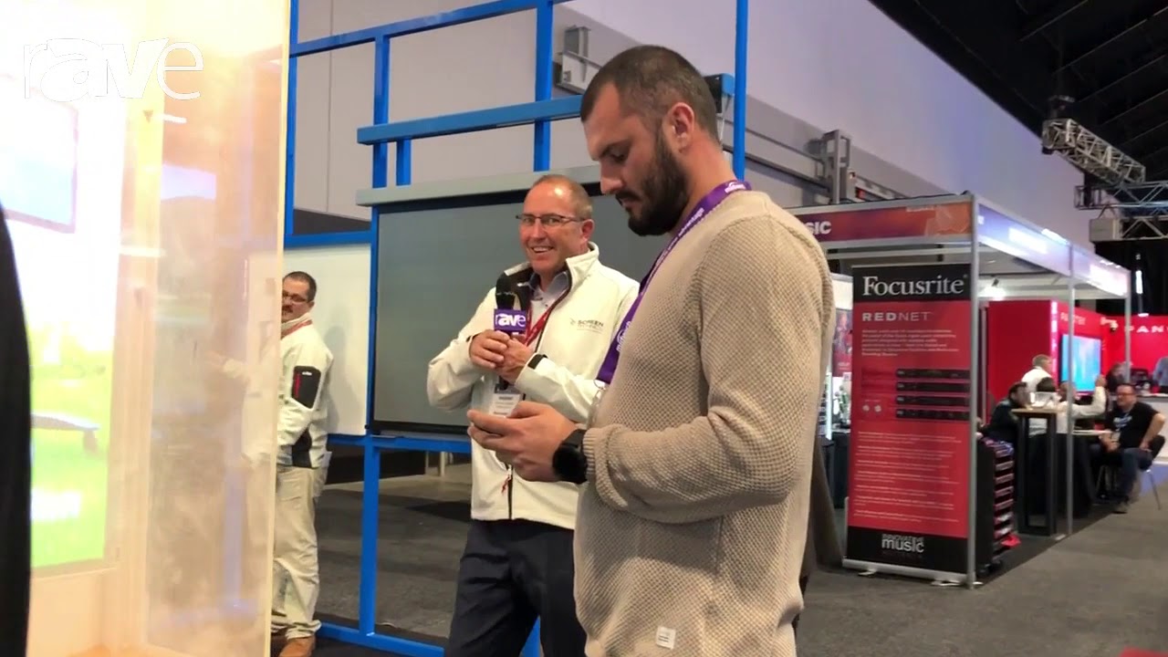Integrate 2018: Peerless-AV Intros Extreme High-Bright Outdoor Displays on Screen Technic's Stand