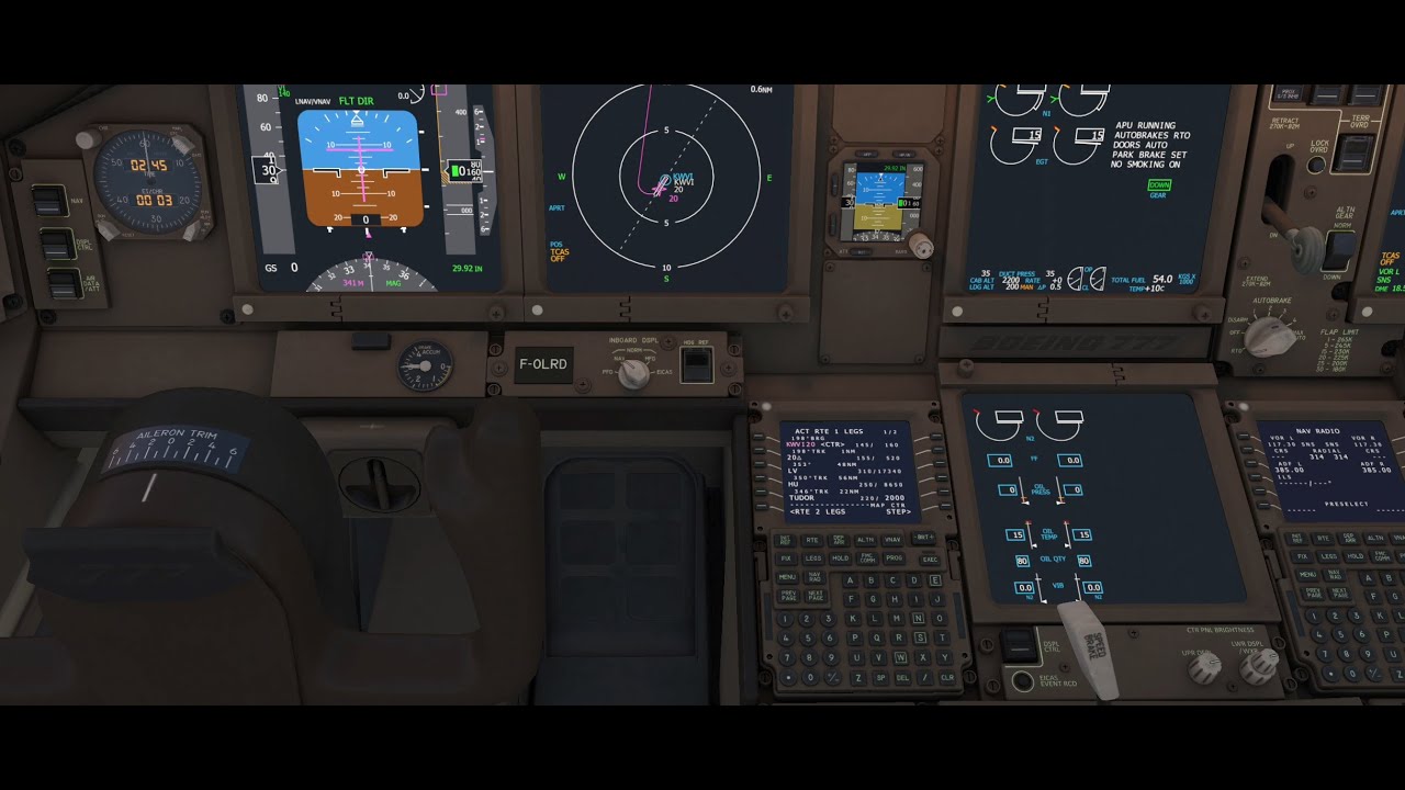How to use FMC Boeing 777-300er Aerofly fs Global Route Selection