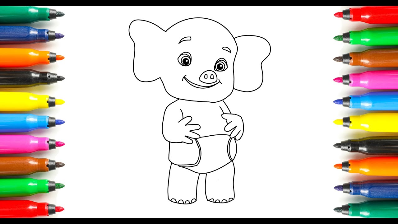 Drawing and Coloring Bailey from Word Party