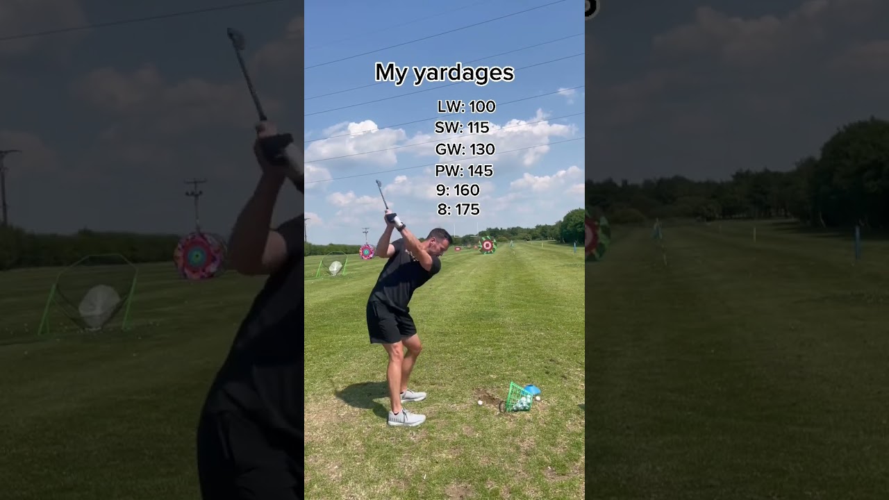 All my golf club yardages. Carry distance ⛳️ #golf #golfer