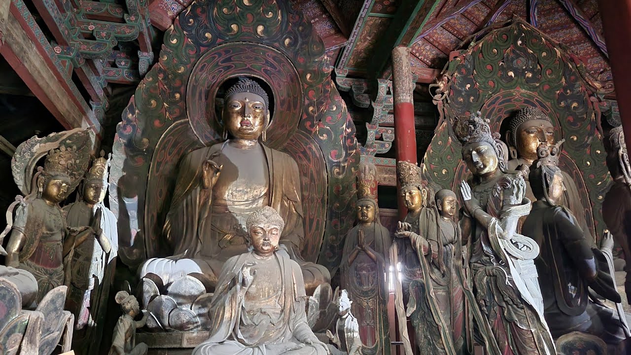 山西大同华严寺，辽金建筑和辽代彩塑，精美的艺术珍品