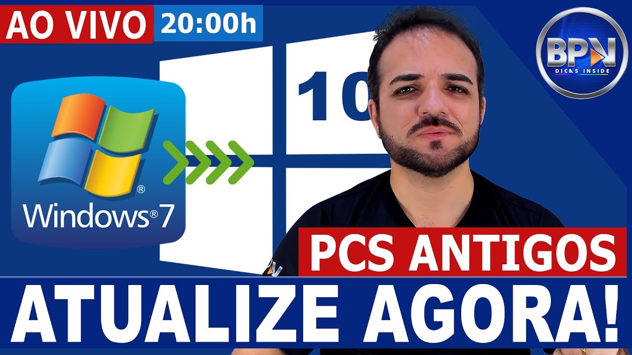 Como ATUALIZAR do Windows 7 para o Windows 10 em PCs ANTIGOS!