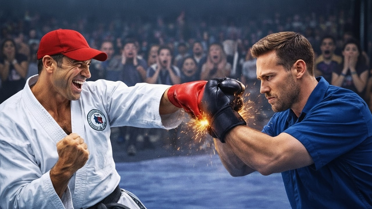 No one expected the outcome when a black belt sparred a single dad 