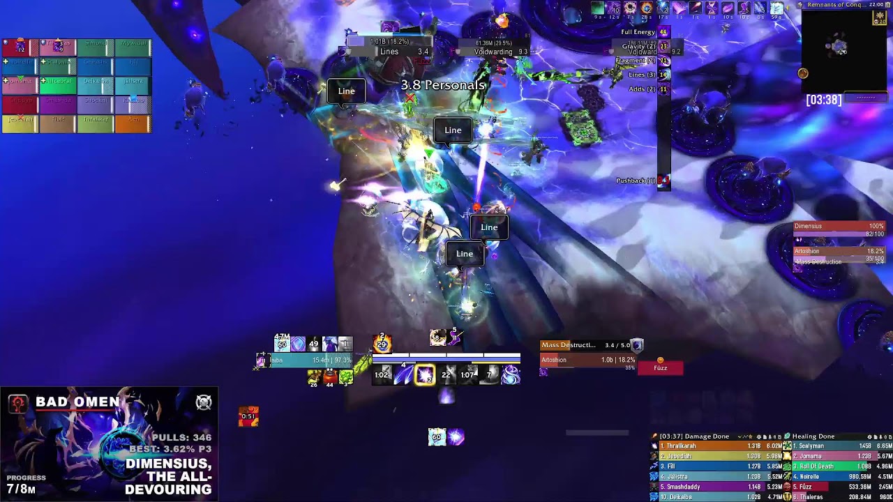Dimensius Mythic - can we kill it last raid of 2025 | Arcane Mage POV | MFO Mythic Raid