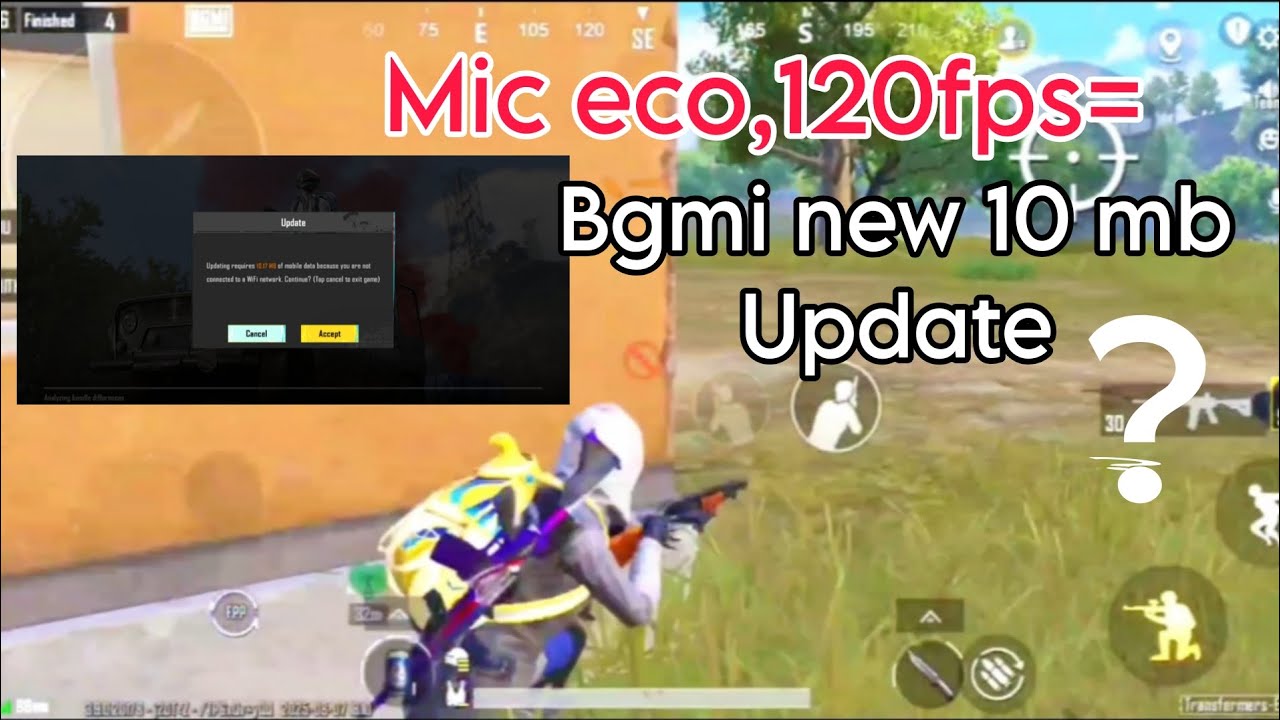 Bgmi new 10mb update! All the glitches in this update! 120 fps in more devices ? 