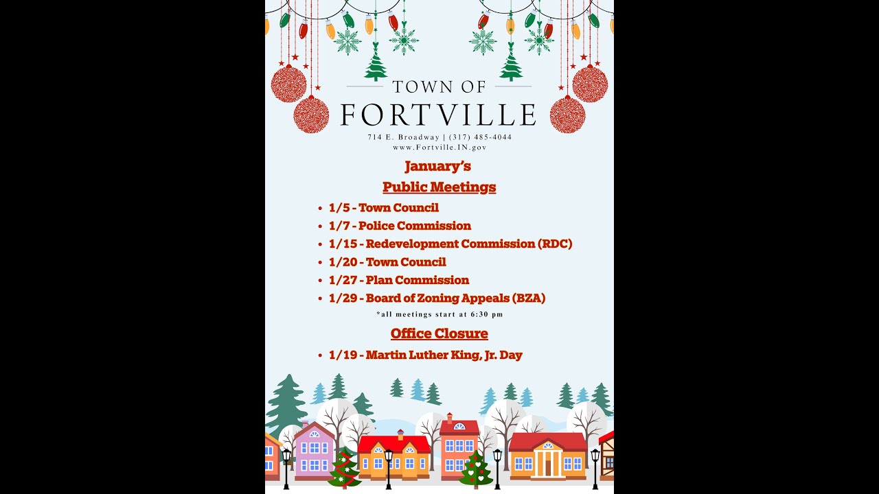 1/5/2026 - Fortville Town Council Meeting