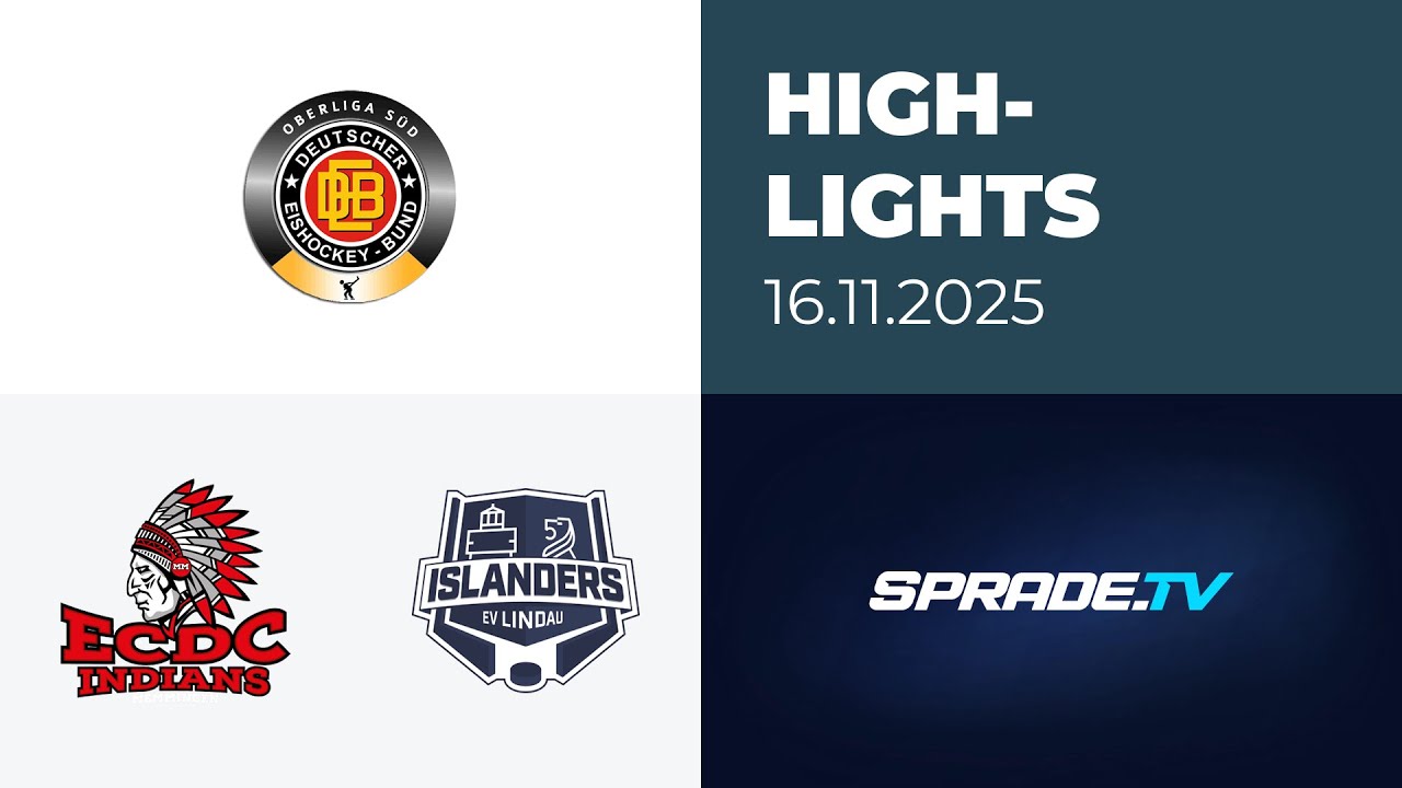 16.11.2025 - Highlights - ECDC Memmingen Indians vs. EV Lindau Islanders