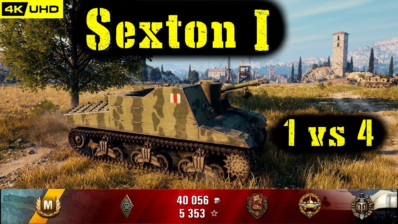 World of Tanks Sexton I Replay - 8 Kills 1.2K DMG(Patch 1.6.1)
