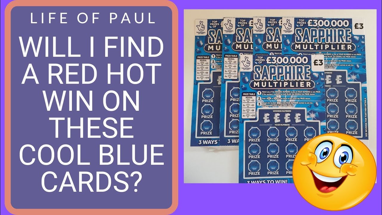 £15 of £3 lottery scratch cards to enjoy,  5 of the new Sapphire Multiplier Lotto Scratch Tickets.