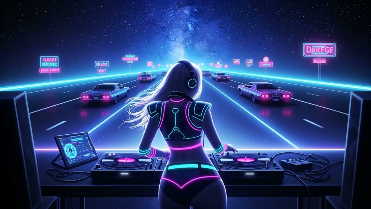 Space Disco Instrumental Mix &ndash; 2 Hours Music for Gaming & Night Drive