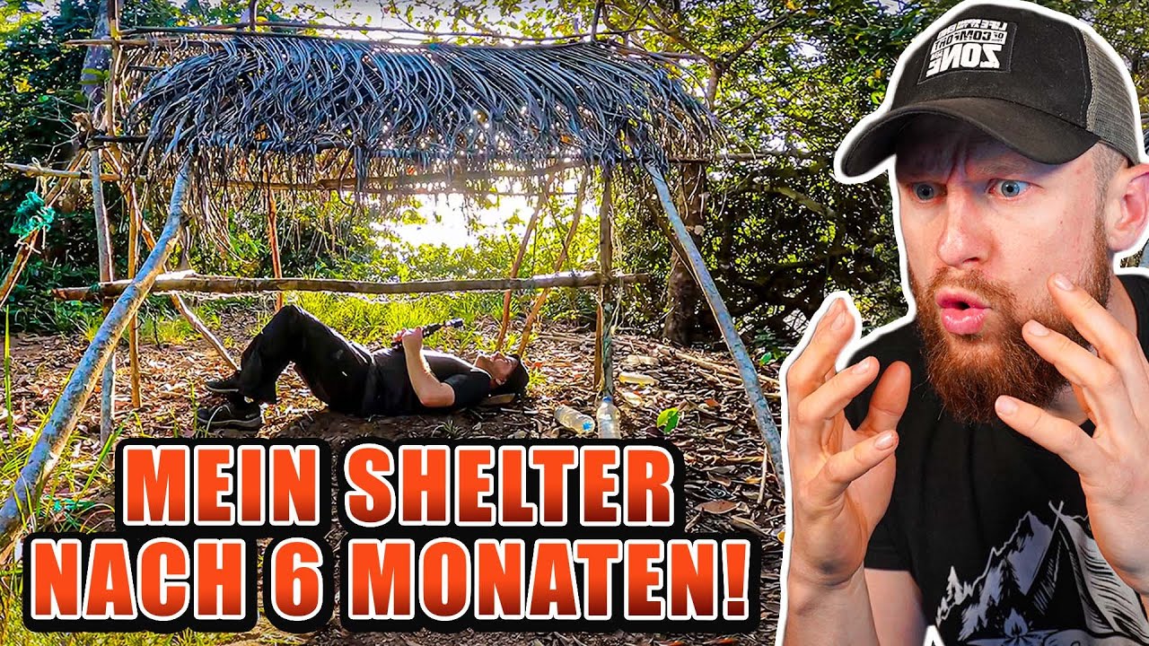 So sieht MEIN 7 VS. WILD SHELTER nach 6 Monaten aus! | Fritz Meinecke reagiert auf Kirafin