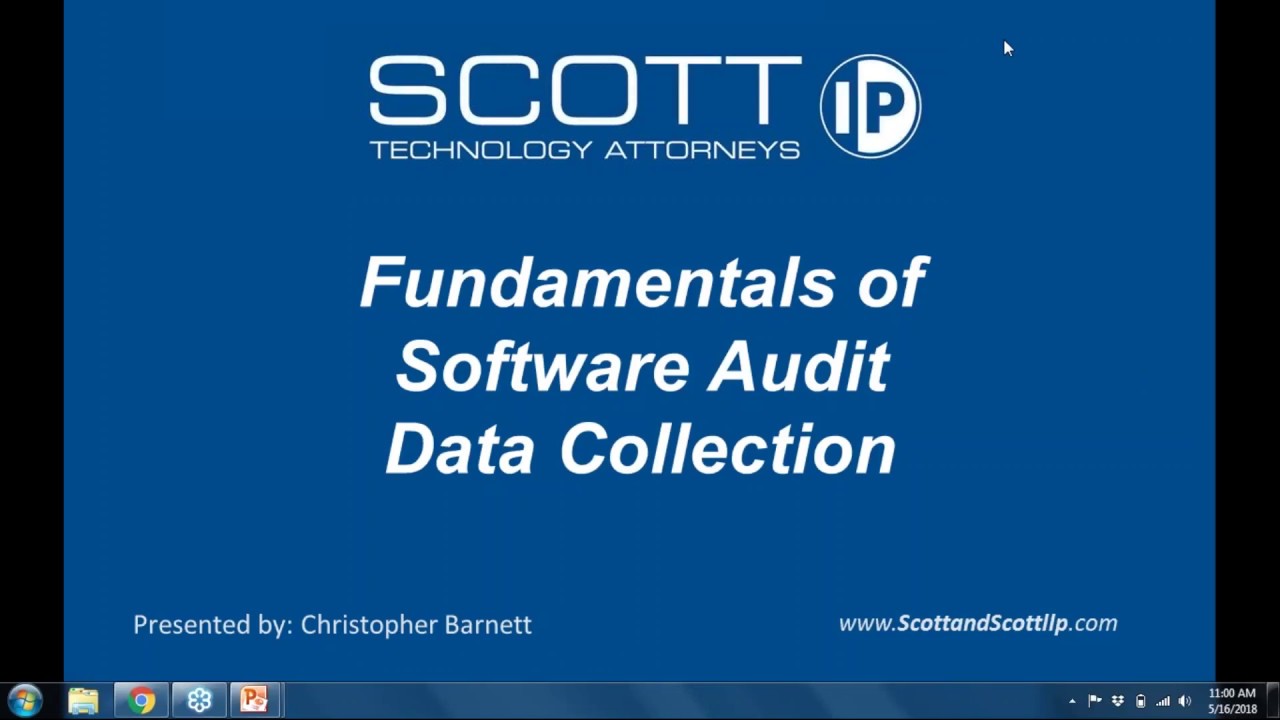 Fundamentals of Software Audit Data Collection