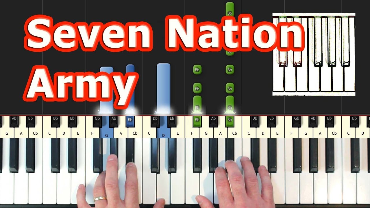 The White Stripes - Seven Nation Army - Piano Tutorial  (Synthesia)