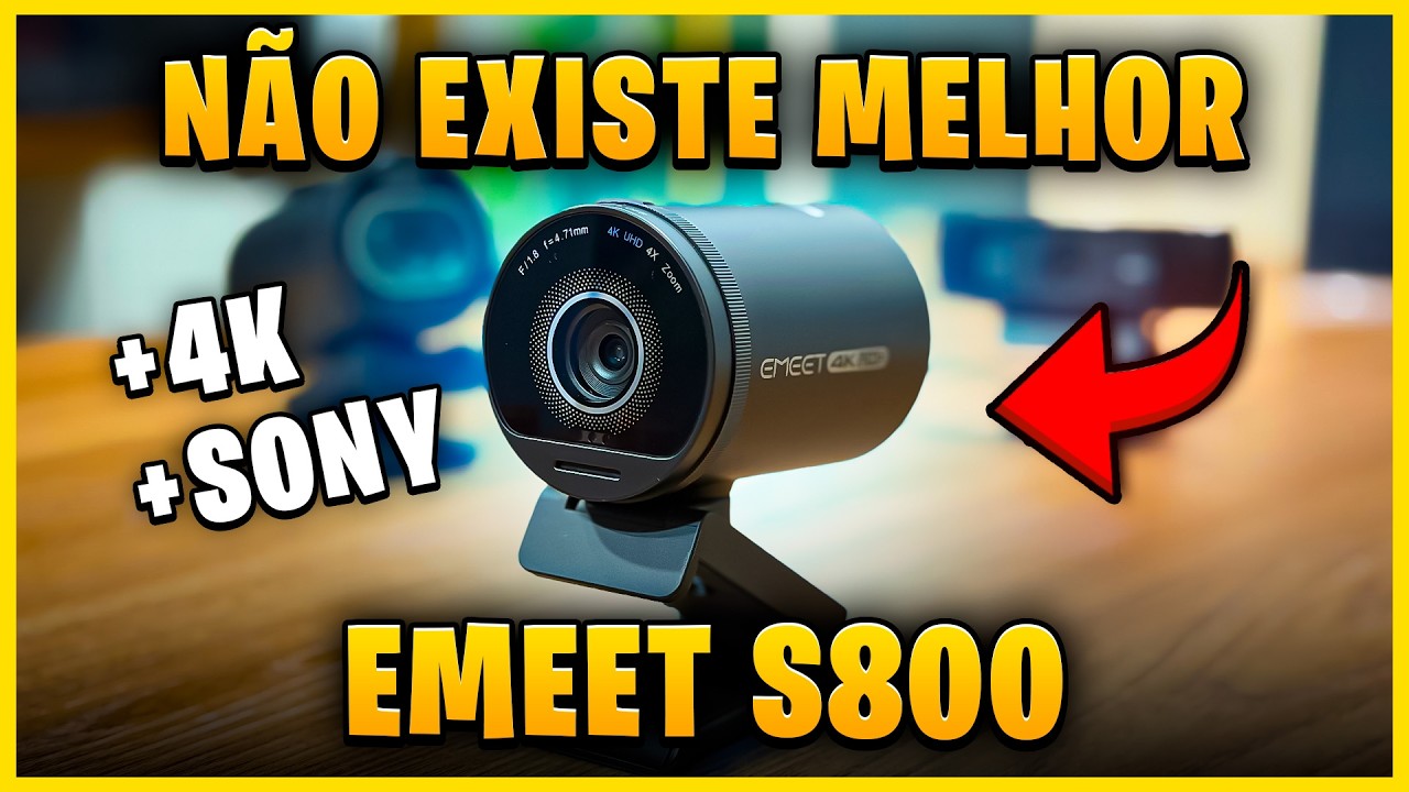 Testei a eMeet S800 Contra a Logitech C920 - VOCÊ NÃO VAI ACREDITAR