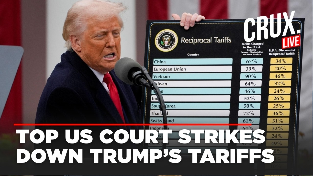 LIVE | US Supreme Court Strikes Down Swath of Donald Trump's Global Tariffs | Trade War
