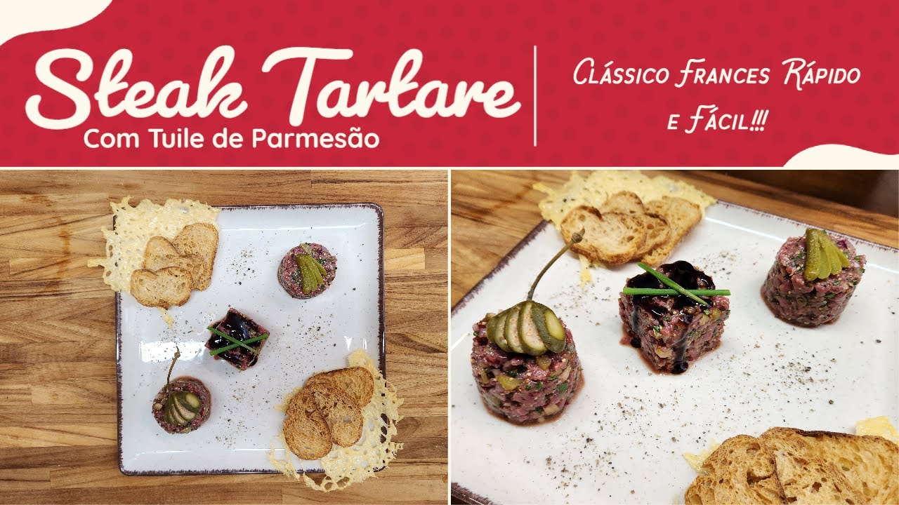 Steak Tartare – Esse clássico francês é imperdível saboroso e fácil de fazer.