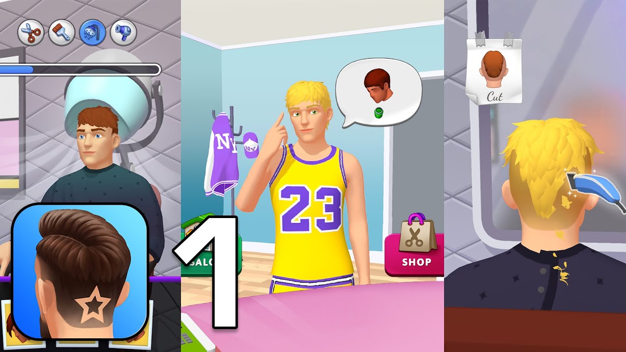 Hair Tattoo: Barber Shop Game - Gameplay Walkthrough Part 1 (iOS, Android Gameplay)