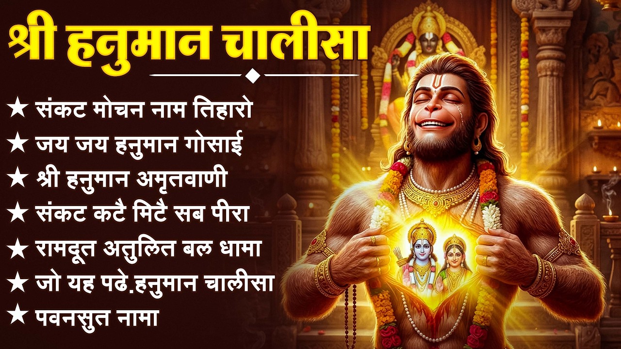 श्री हनुमान चालीसा 🌺🙏 shree hanuman chalisa original video 🙏🌺 gulshan kumar hariharan full hd