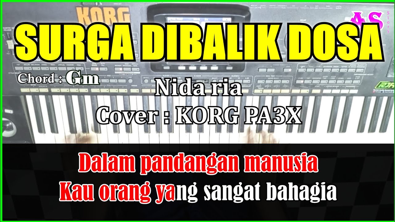 SURGA DIBALIK DOSA - Nida Ria | Karaoke Qasidah ( Cover ) Korg Pa3X