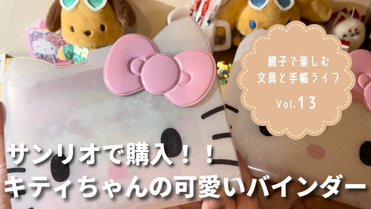 キティちゃんのバインダーを素材帳にしてみました！！