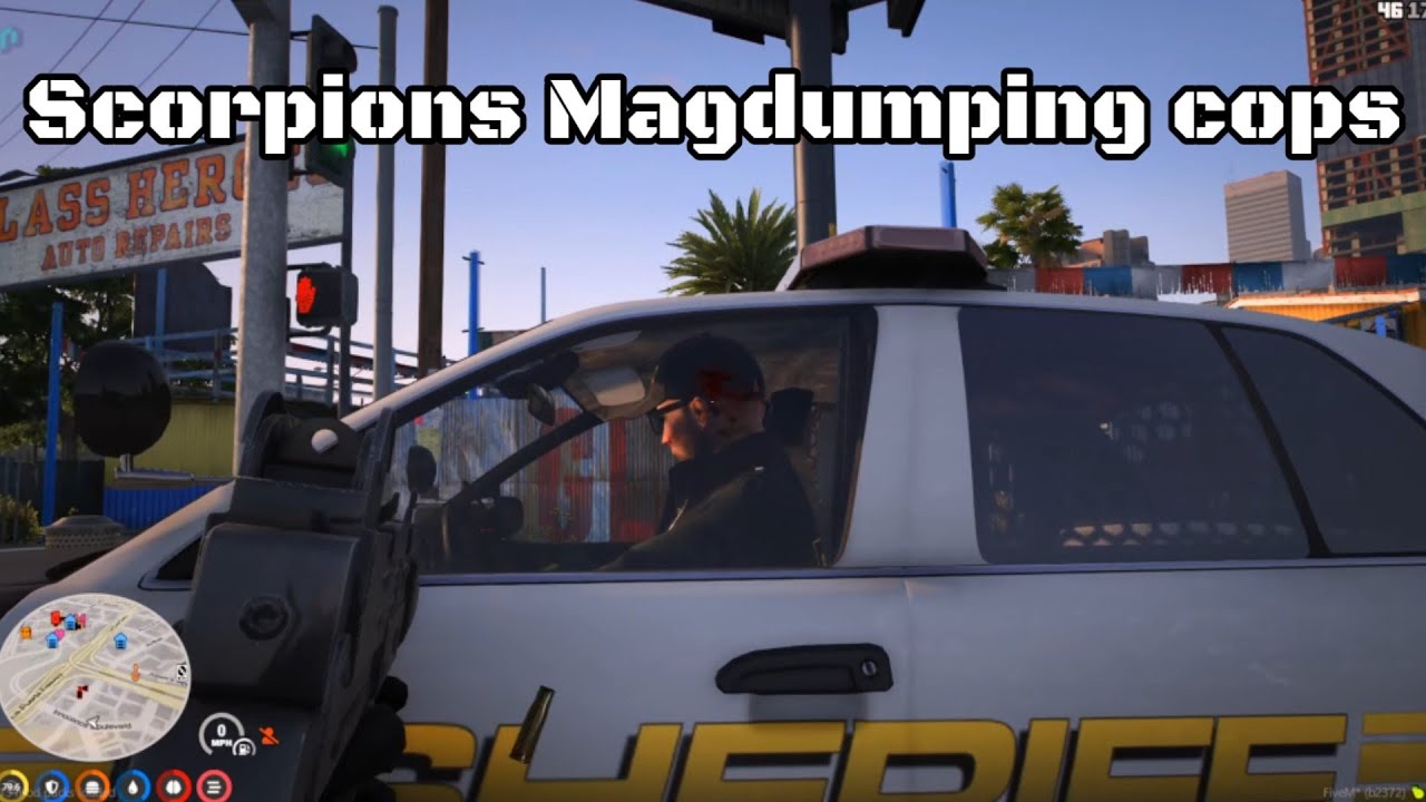 Scorpions Magdumping Cops As Always || SCORPIONS+UZI+BIKE 🔥 || NoPixel India ||