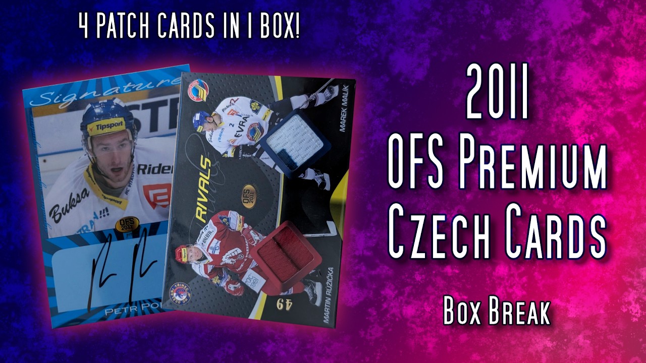 🔥 HOT BOX Alert! 🔥 Pulled 4 “Patch” (sort of...) Cards from Czech OFS Premium 2011 Hockey Card Box!