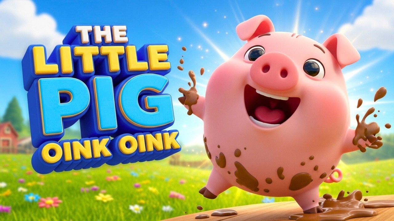 The Little Pig Oink Oink 🐷🎵 Fun Farm Kids Song | Musical Farm