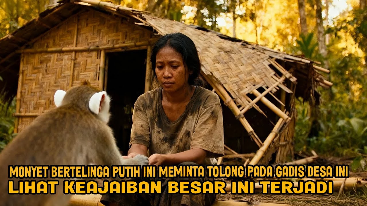 VIRAL! MONYET BERTELINGA PUTIH INI MEMINTA TOLONG PADA GADIS DESA INI LIHAT KEAJAIBAN BESAR TERJADI