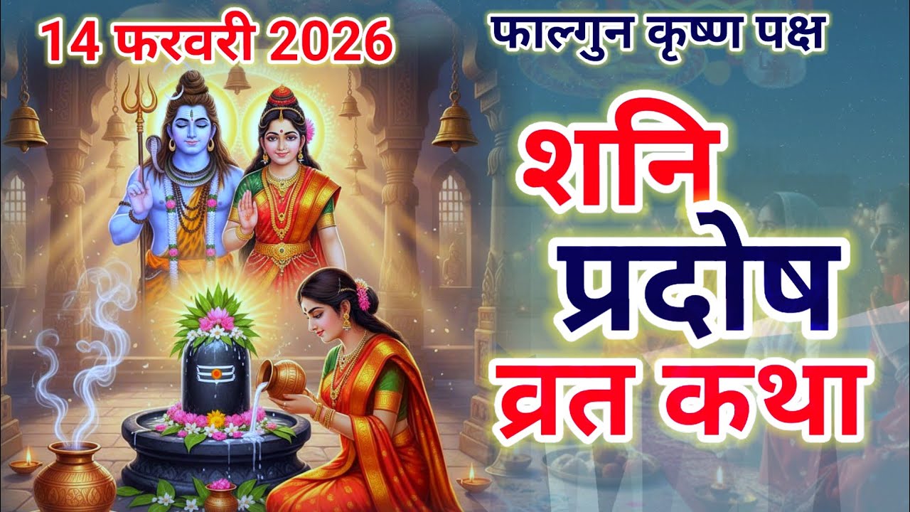 आज जरूर सुने शनि प्रदोष व्रत कथा || Shani pradosh vrat katha || शनि प्रदोष व्रत कथा || 14 फरवरी 2026