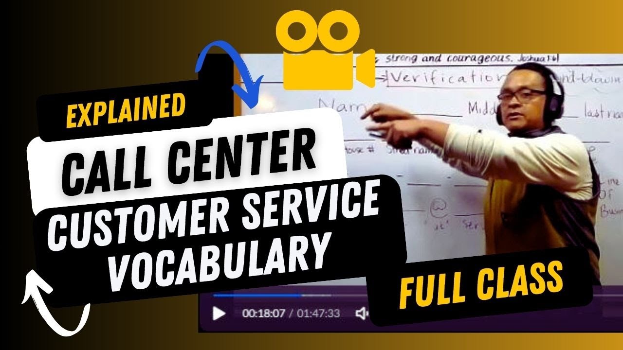 VIDEO CLASE • ESSENTIAL CUSTOMER SERVICE VOCABULARY FOR CALL CENTERS