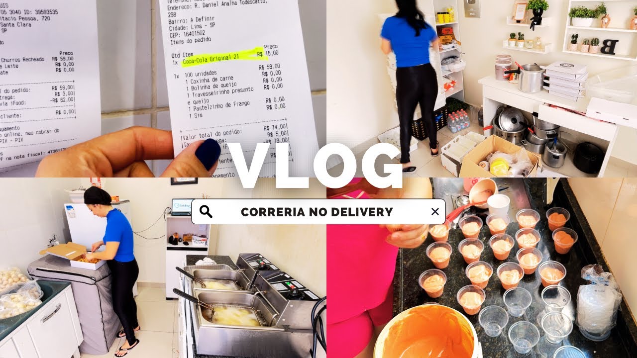 ROTINA DO DELIVERY DE SALGADOS DE MUITA CORRERIA