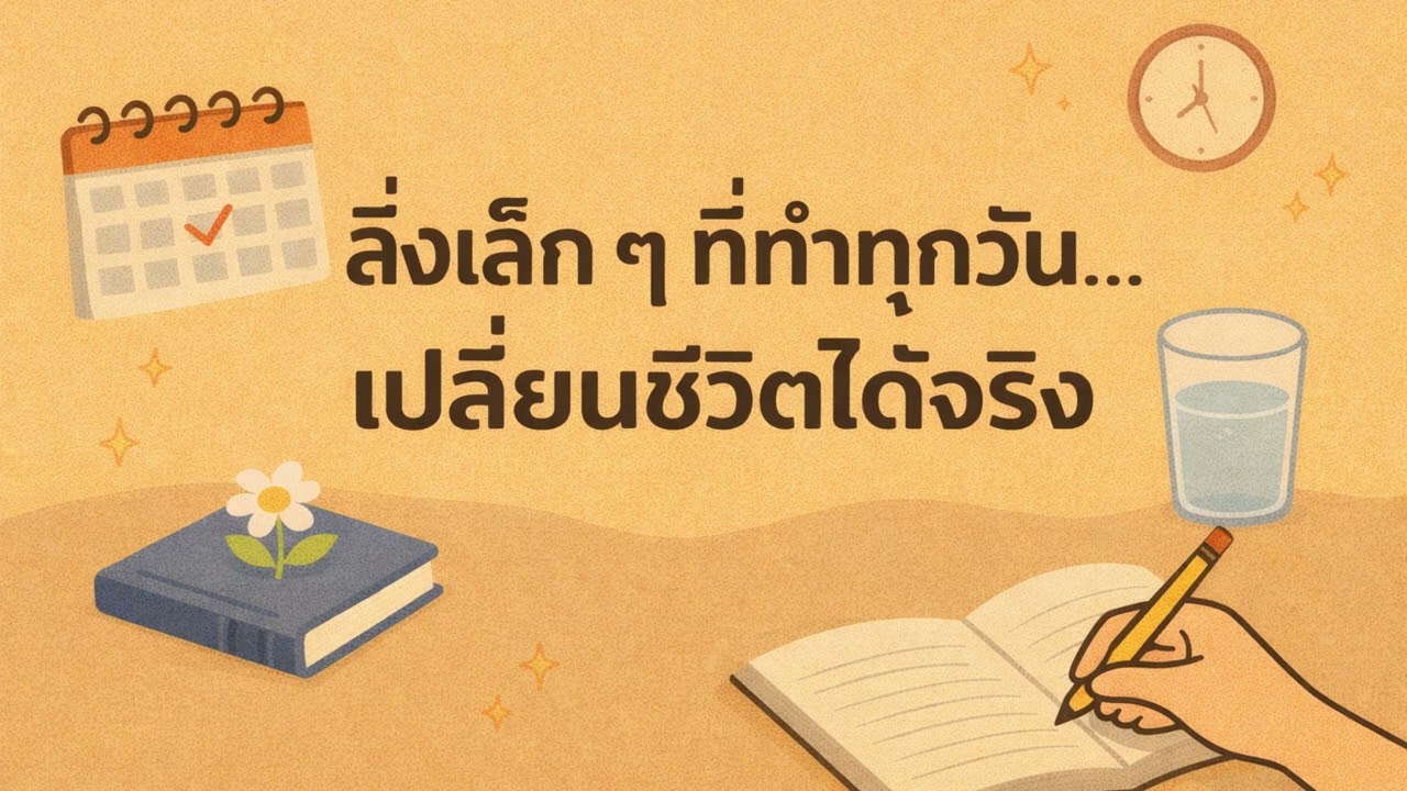 สิ่งเล็ก ๆ ที่ทำทุกวัน…เปลี่ยนชีวิตได้จริง