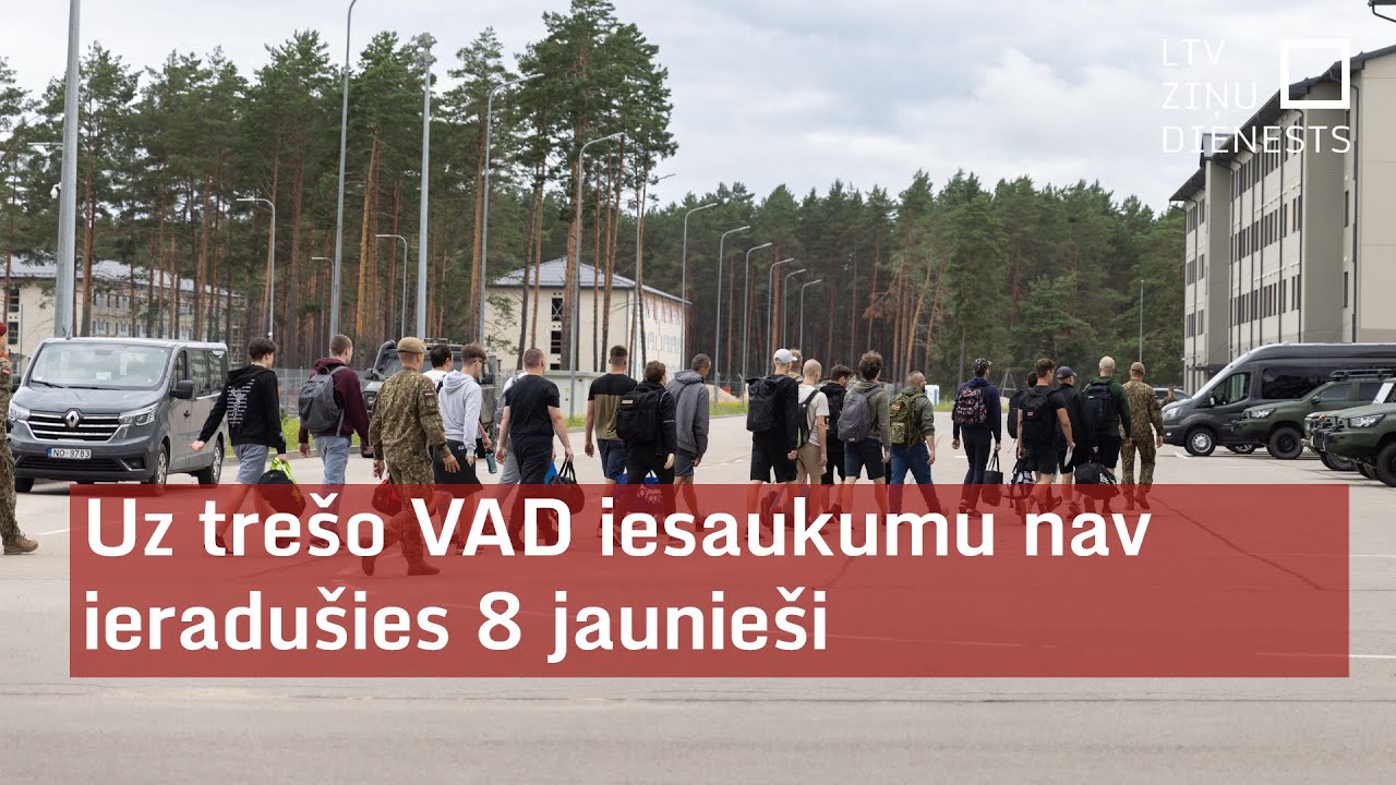 Uz trešo VAD iesaukumu nav ieradušies 8 jaunieši