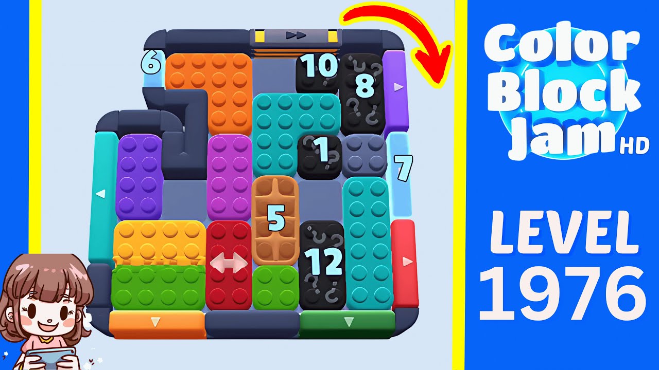 Color Block Jam Level 1099 (1976) Solution Walkthrough