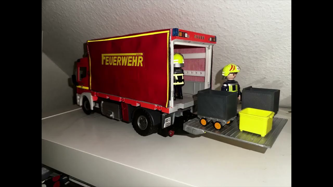 Playmobil Feuerwehr Umbau von Lkw zu GW Logistik