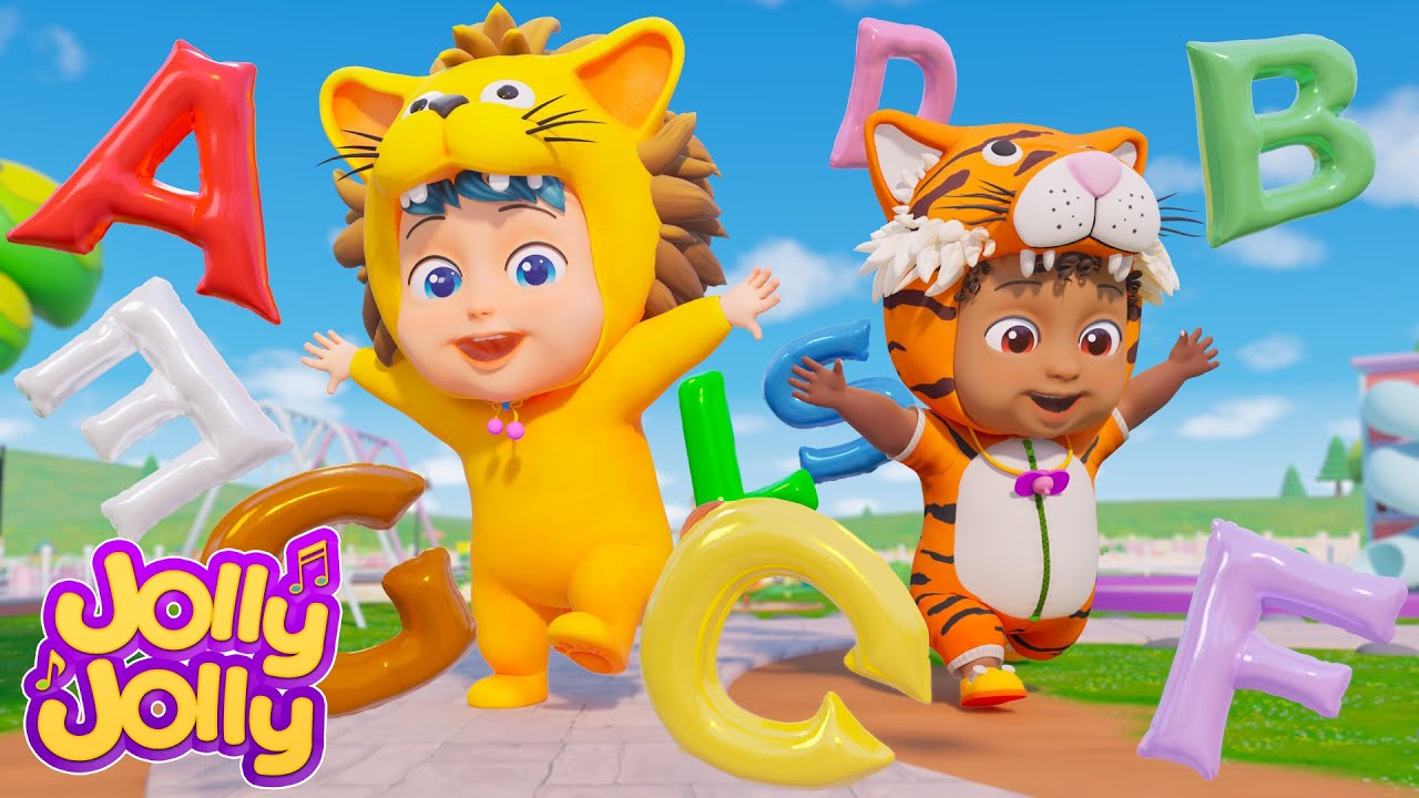 Песня ABC | Изучите алфавит ABC для детей | Jolly Jolly - Учись и играй - Детские стишки