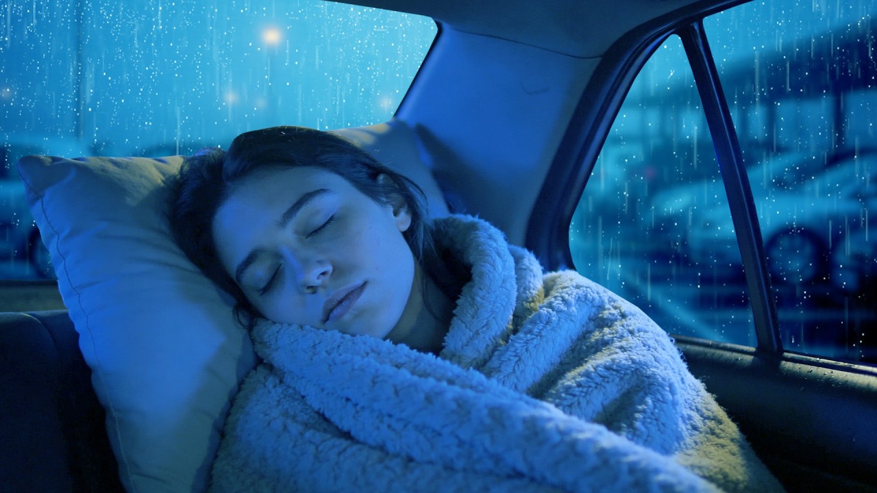 Rainstorm & Thunder Pouring on Rusty Car 🚗🌧️ Deep Sleep in 3 Minutes | Relaxing Night Sounds