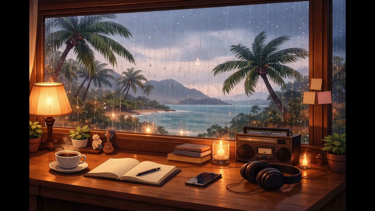 Rainy Island Lofi 🌧️ Study & Relax