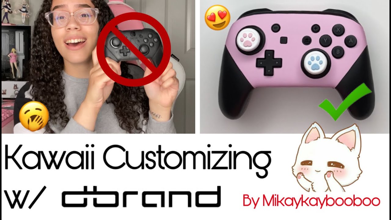 Dbrand New Pro Controller Skin in Off Pink