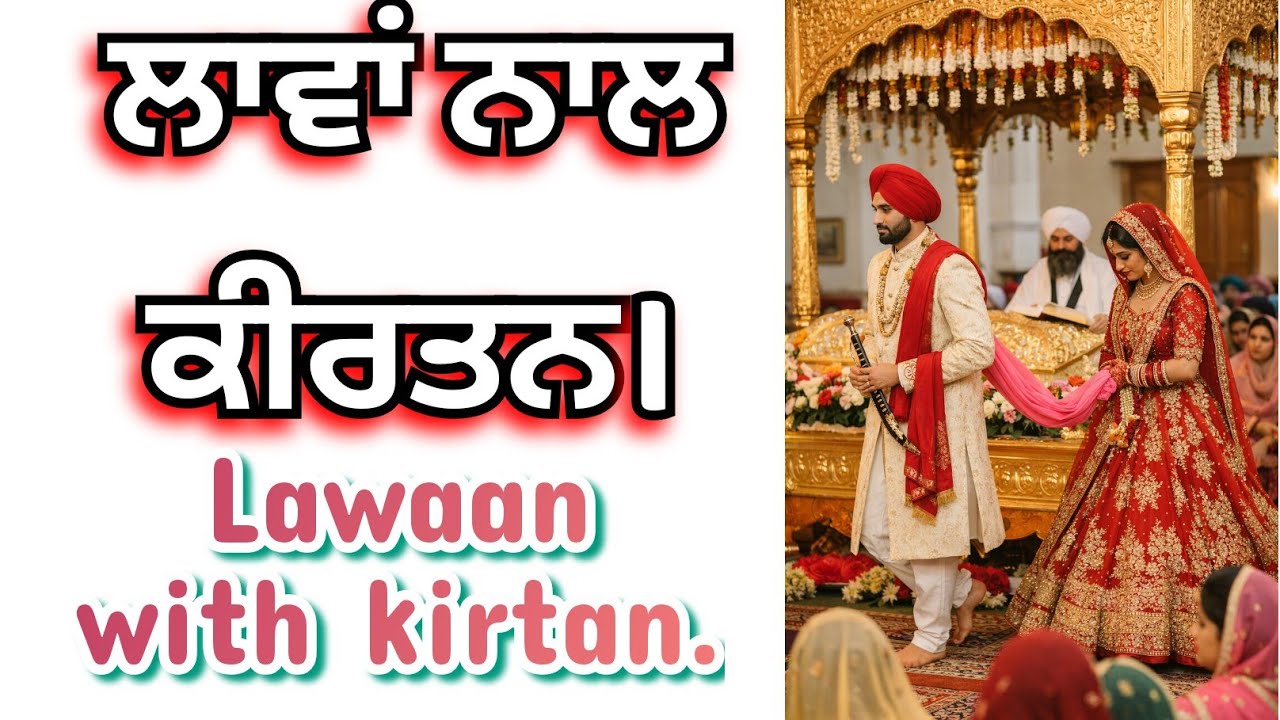 Lawaan with kirtan !ਲਾਵਾਂ ਨਾਲ ਕੀਰਤਨ।