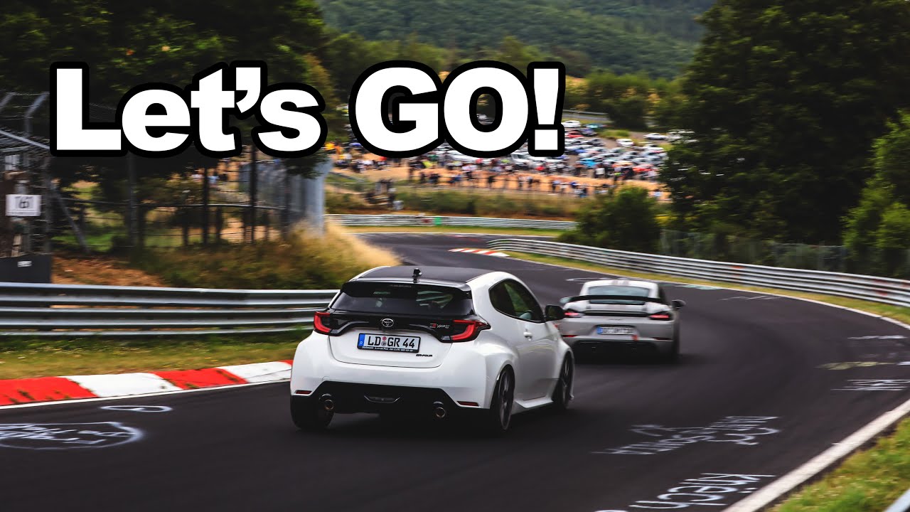 GR Yaris keeps up with a Porsche 718 GT4 MR on the Nürburgring!
