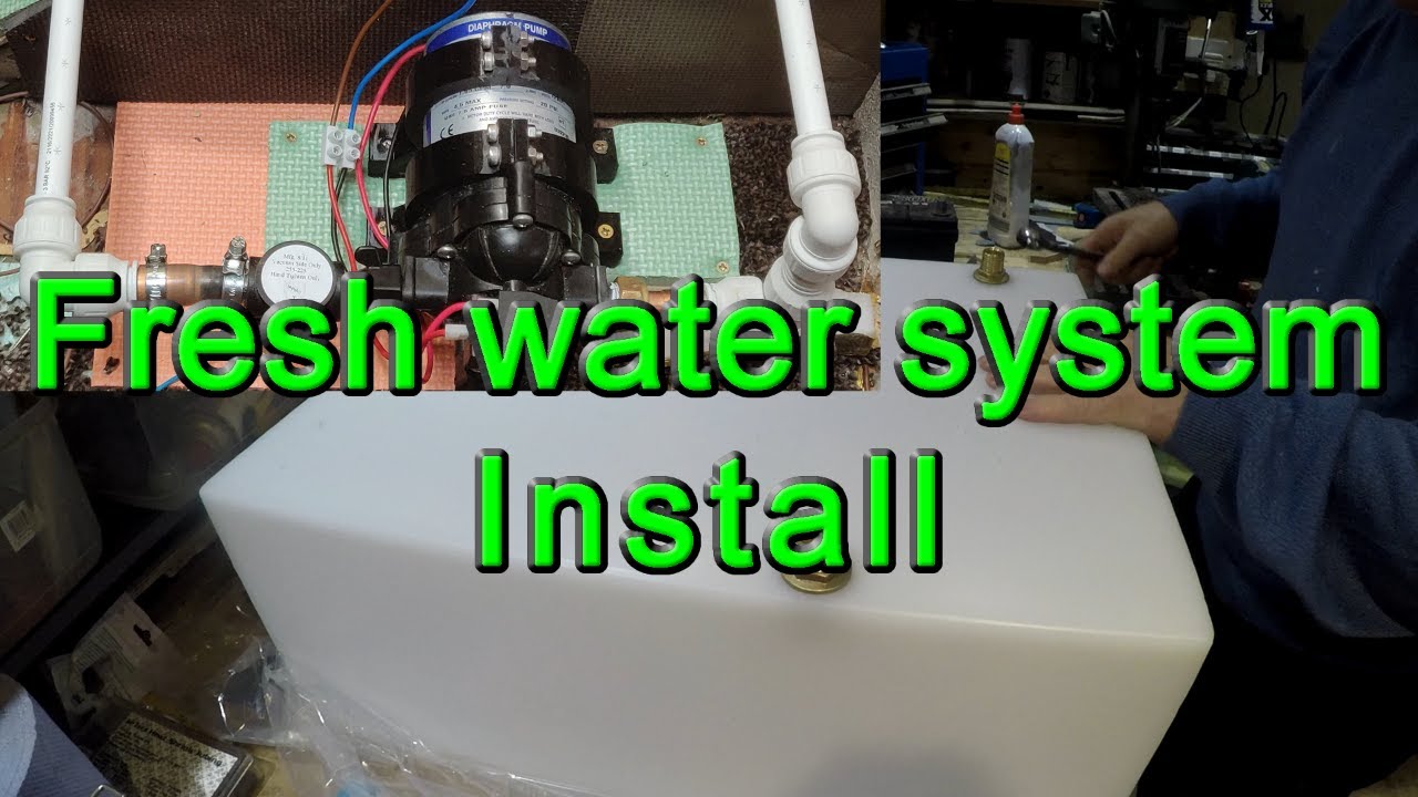 Water Tank Plumbing and Installation  DIY Van Conversion Fresh Water Tank Install. 🚐