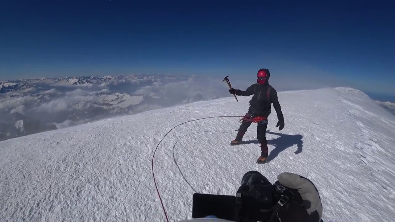 Mont Blanc 4808m n.p.m. Szczyt.