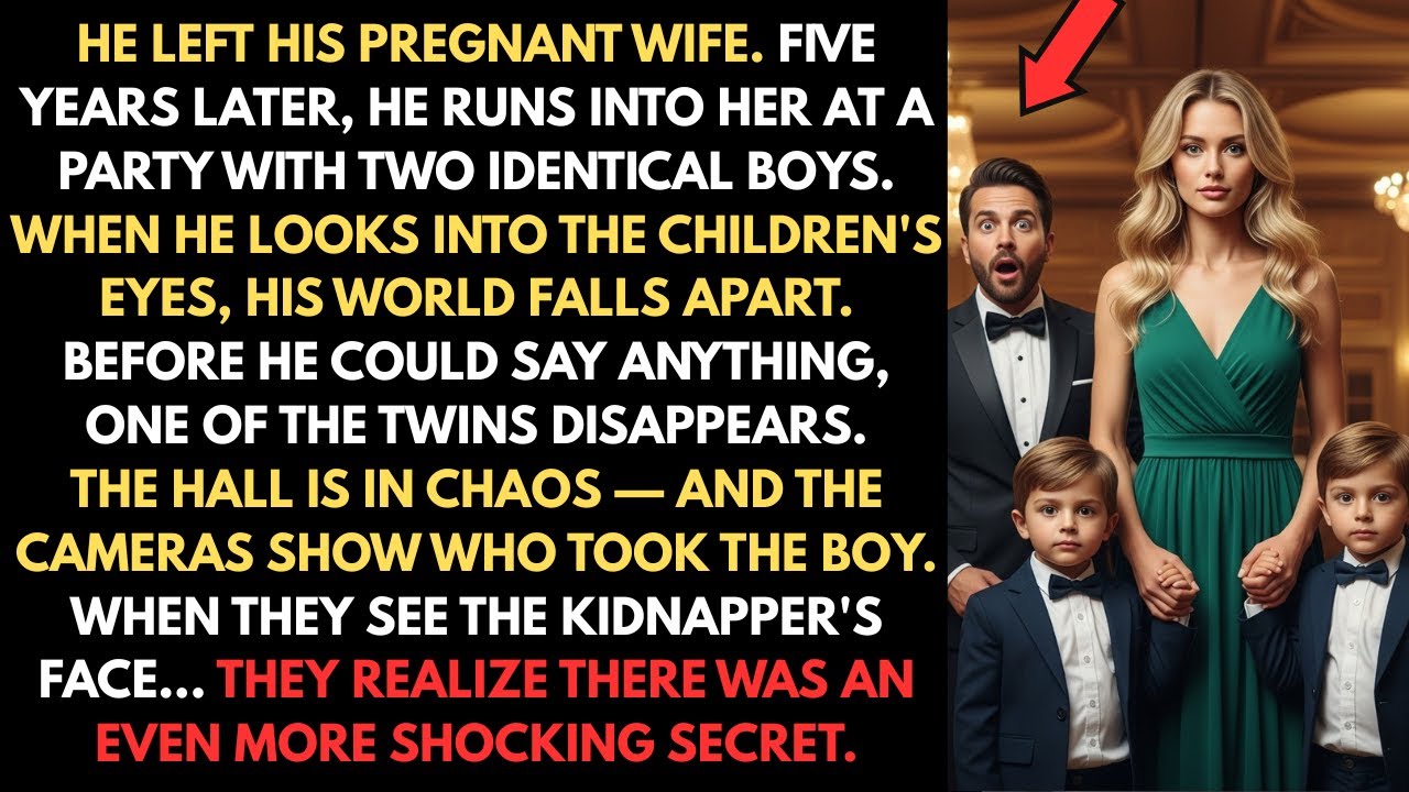 ❤️HE LEFT HIS WIFE PREGNANT — 5 YEARS LATER, HE FOUND HER WITH IDENTICAL TWINS AND A SHOCKING SECRET
