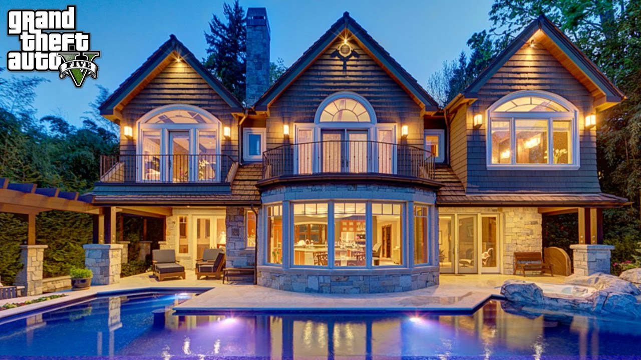 GTA 5 REAL LIFE MOD #194 OUR OFFICIAL NEW MANSION