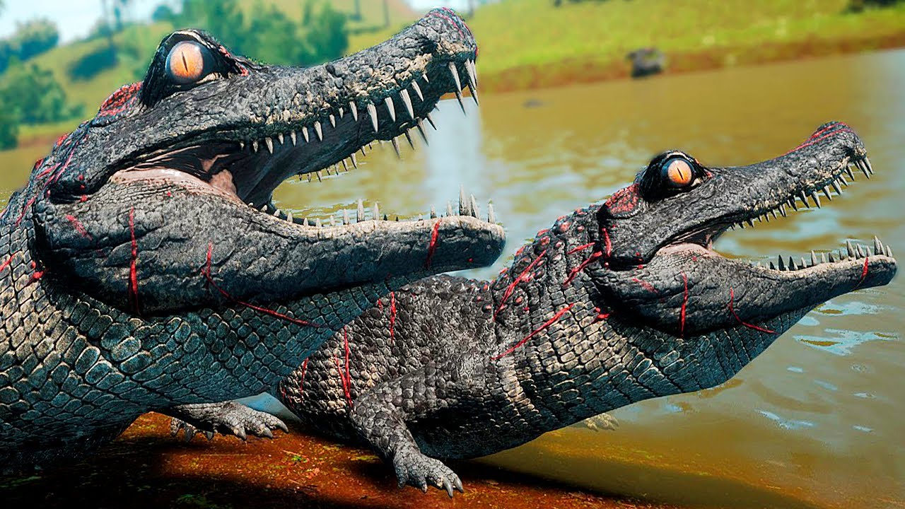 Família de Deinosuchus + Filhotes em Perigo! Nas Garras do Utahraptor | The Isle Evrima | (PT/BR)