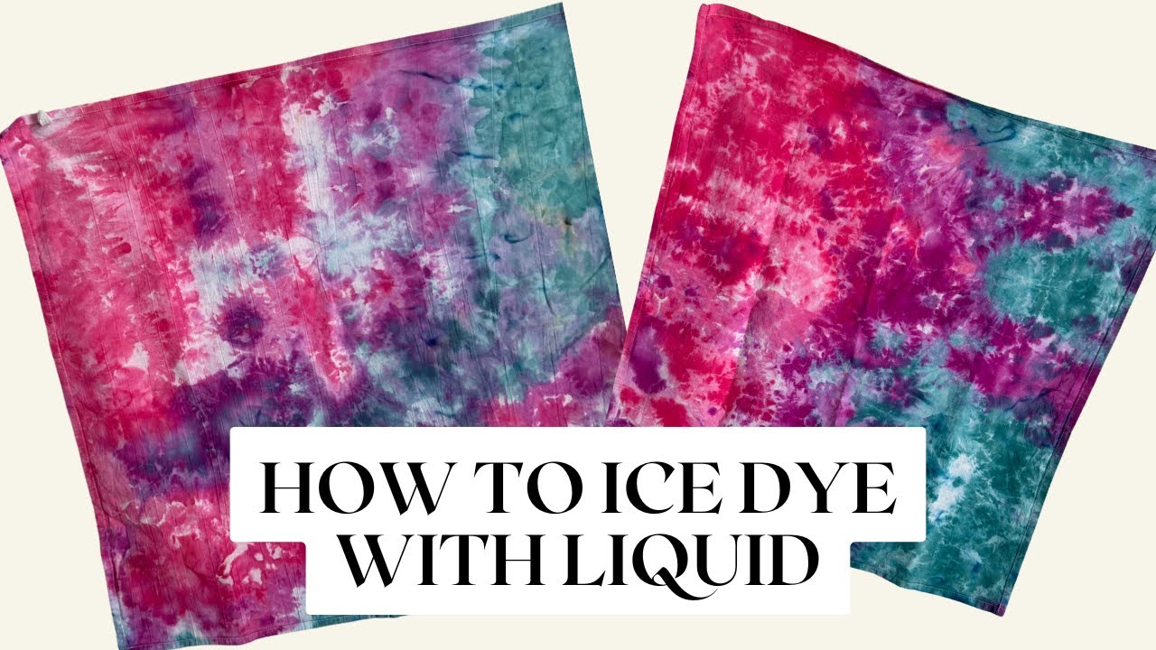 Can You Ice Dye with Liquid Dye? YES Here's How and Here's the Difference
