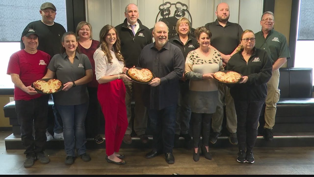 Nothing says love like heart-shaped pizza! DeFelice's popular pie returns