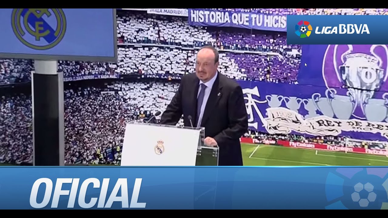 Presentación de Rafa Benítez como nuevo entrenador del Real Madrid