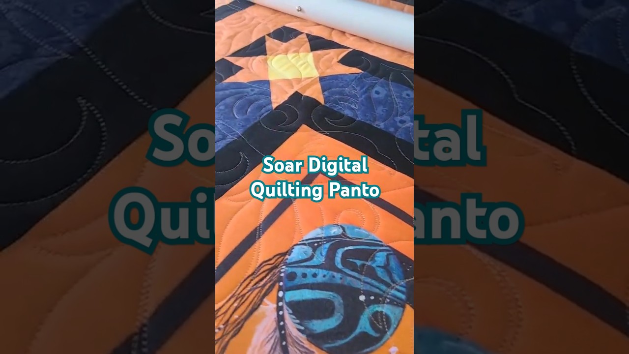 Soar Digital Quilting Edge-to-Edge Pantograph @urbanelementzdesigns